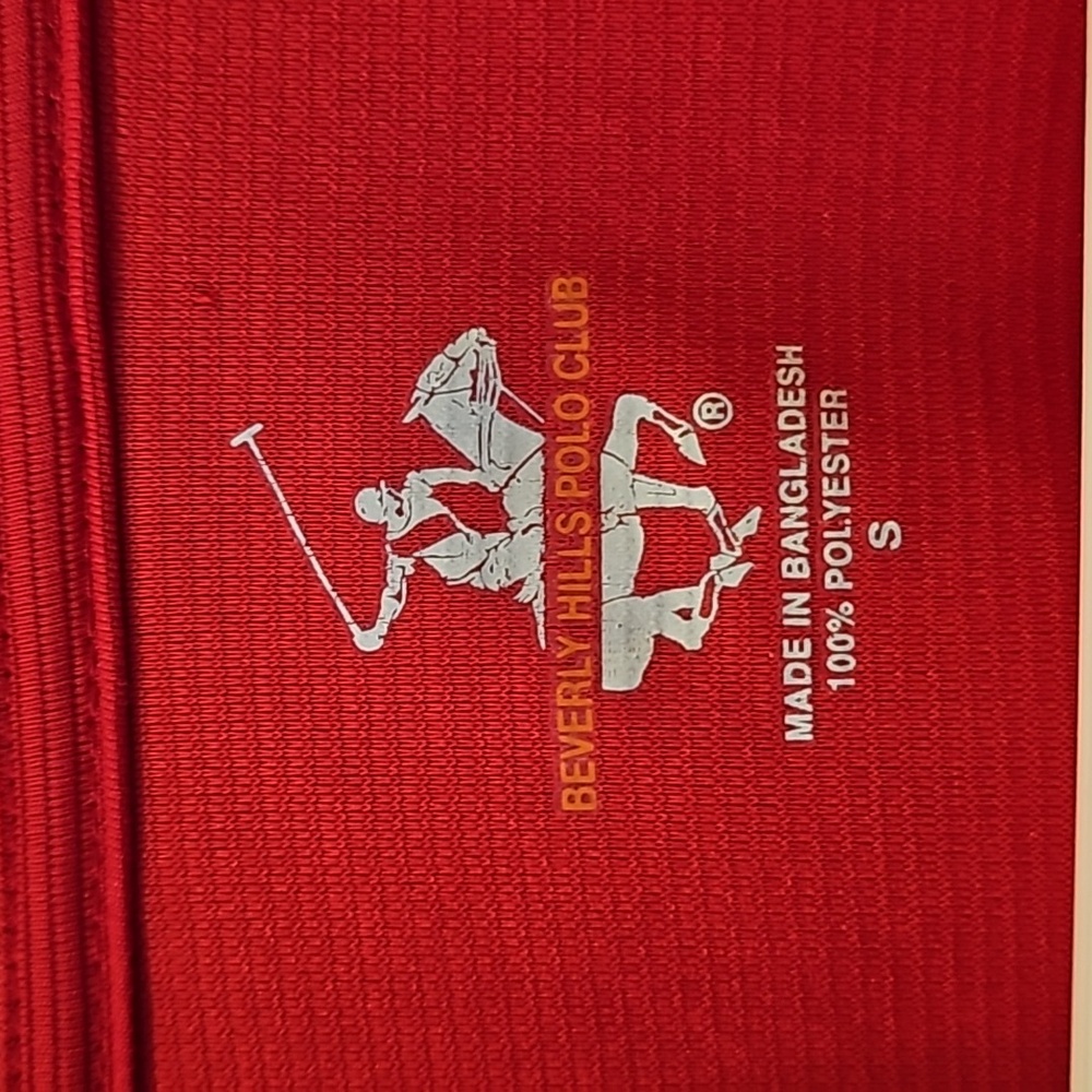 Red Textured Collared Polo Shirt - Picture 4 of 10